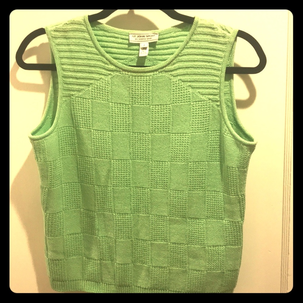 Sherbert tile sleeveless shell